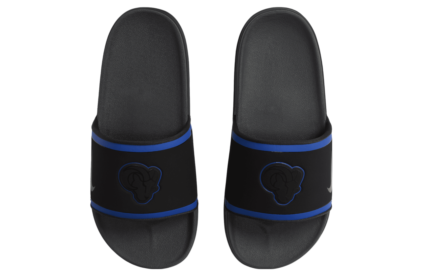 Nike Offcourt Slide (NFL Los Angeles Rams) Black / Hyper Royal