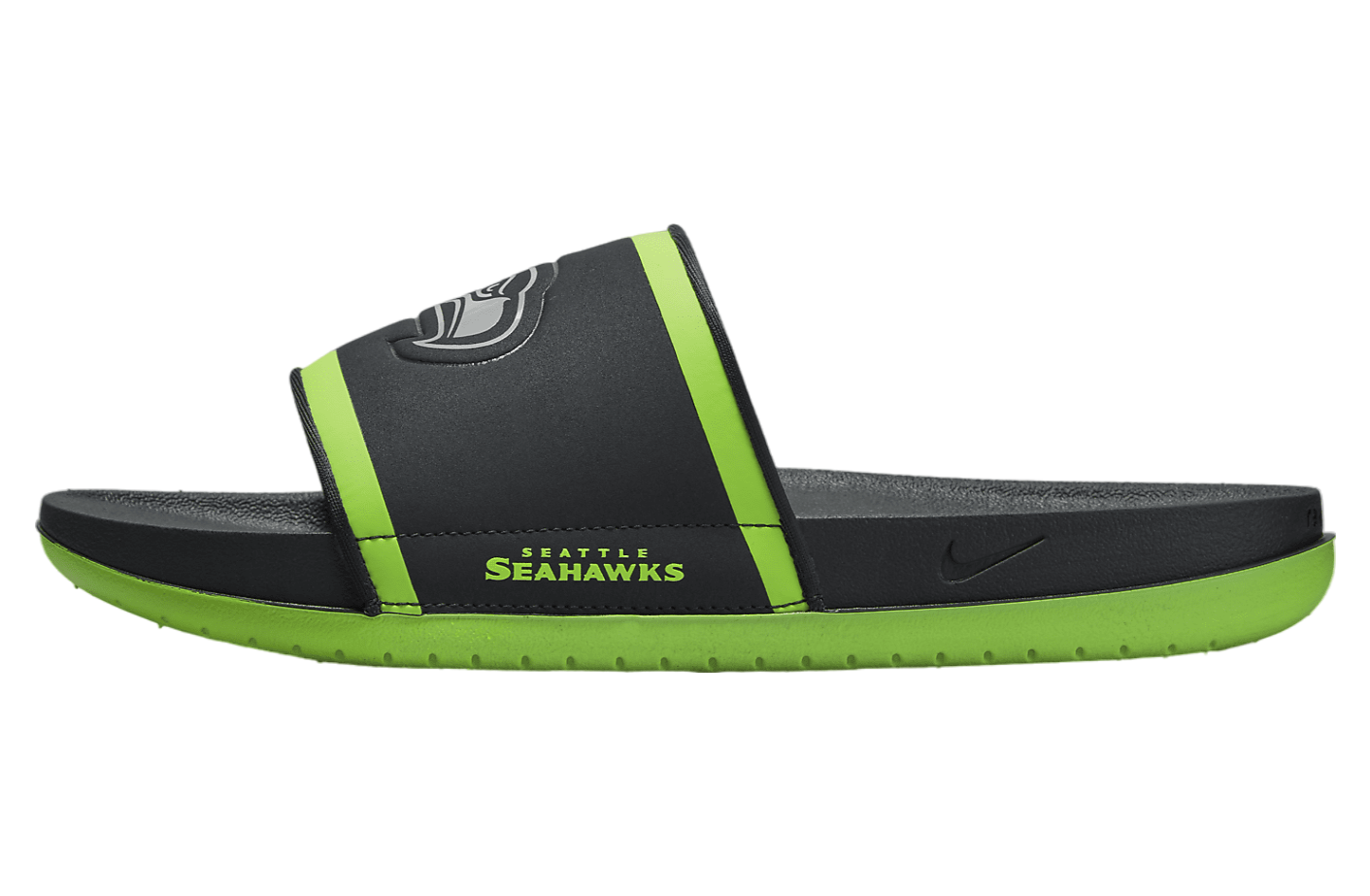 Nike Offcourt Slide (NFL Seattle Seahawks) Anthracite / Action Green