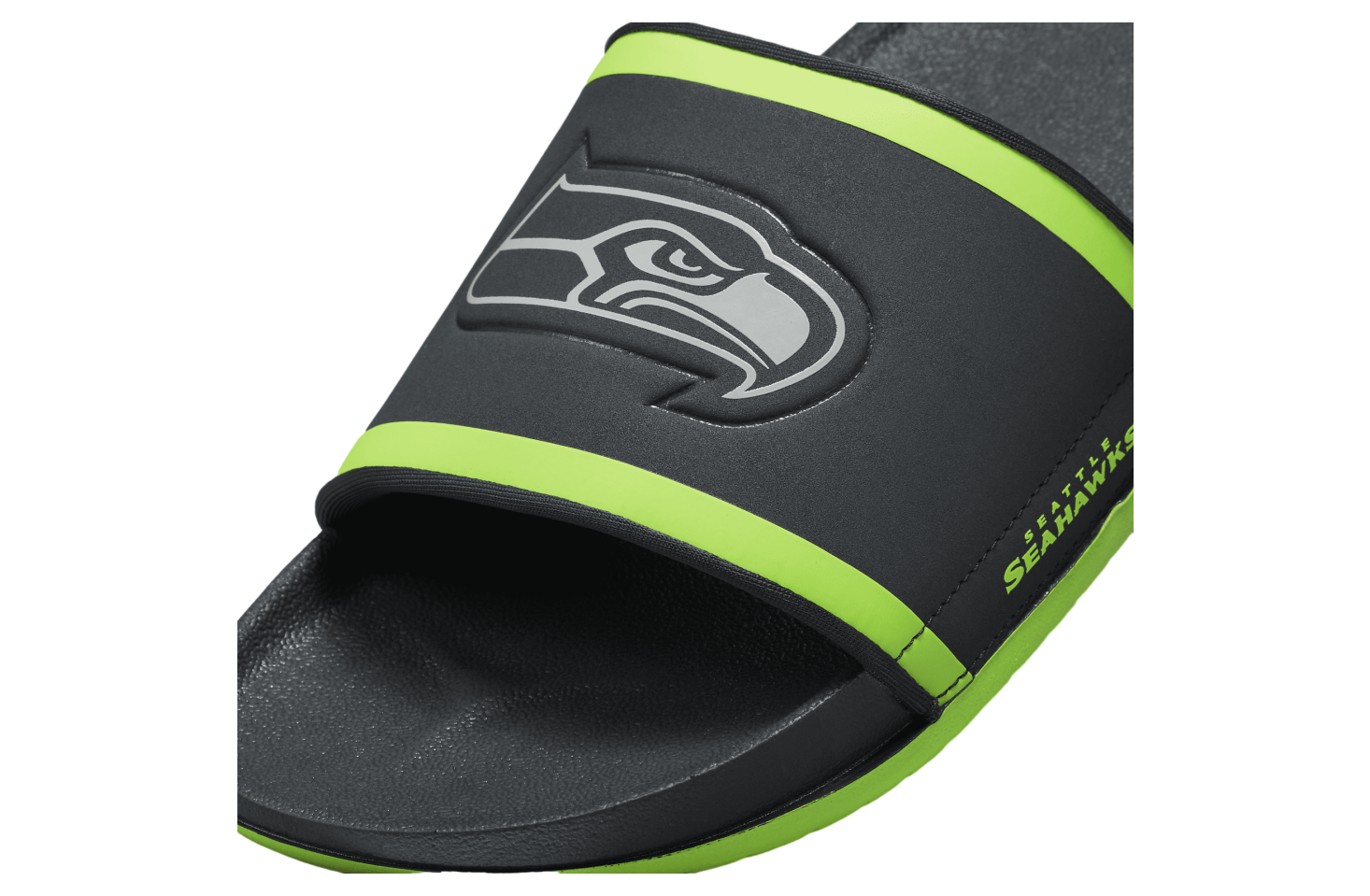 Nike Offcourt Slide (NFL Seattle Seahawks) Anthracite / Action Green