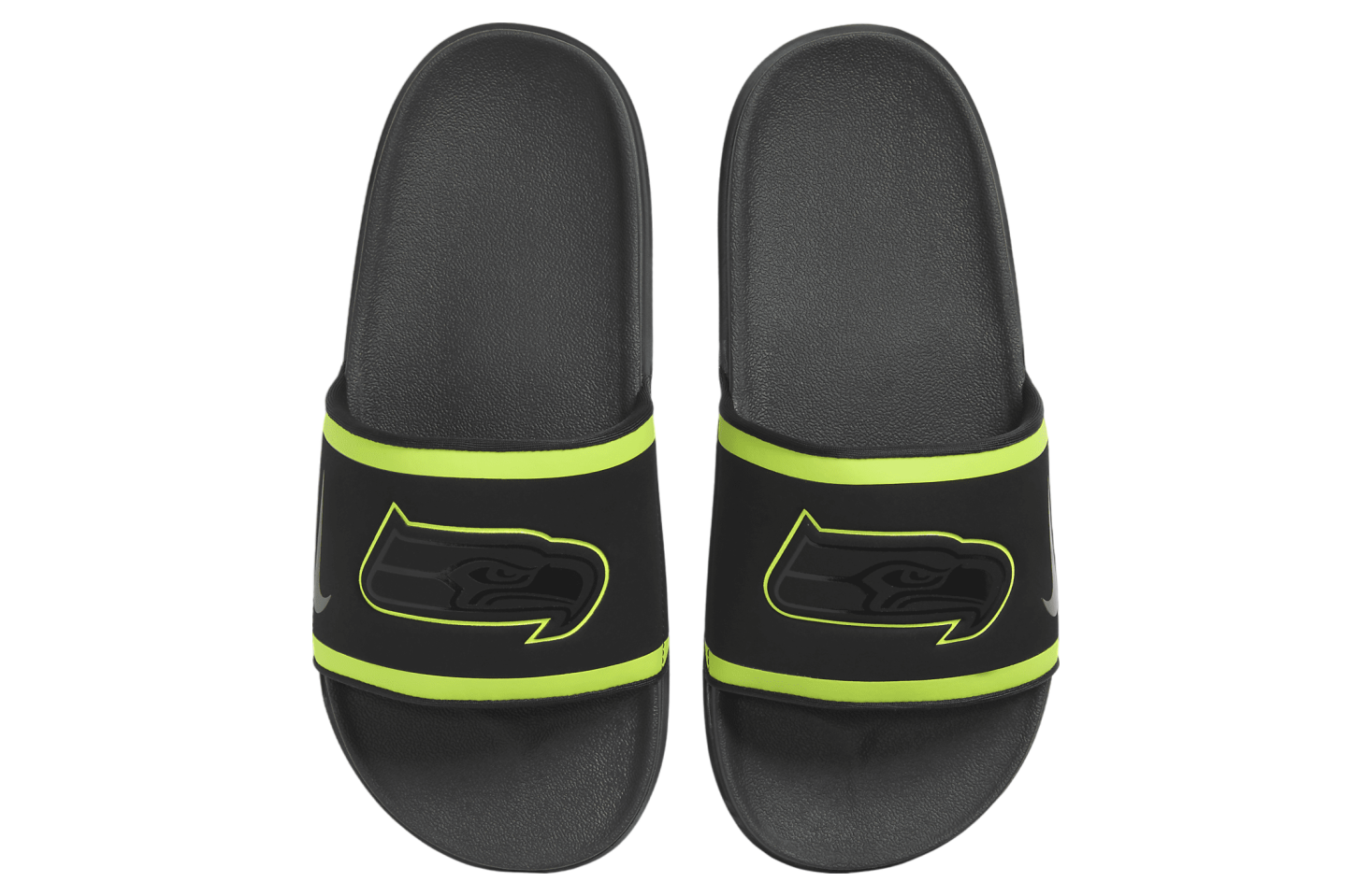 Nike Offcourt Slide (NFL Seattle Seahawks) Black / Action Green