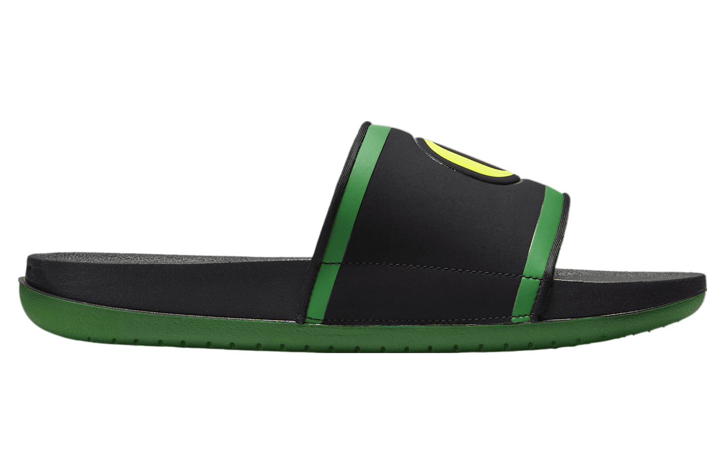 Nike Offcourt Slide (Oregon) Black / Apple Green