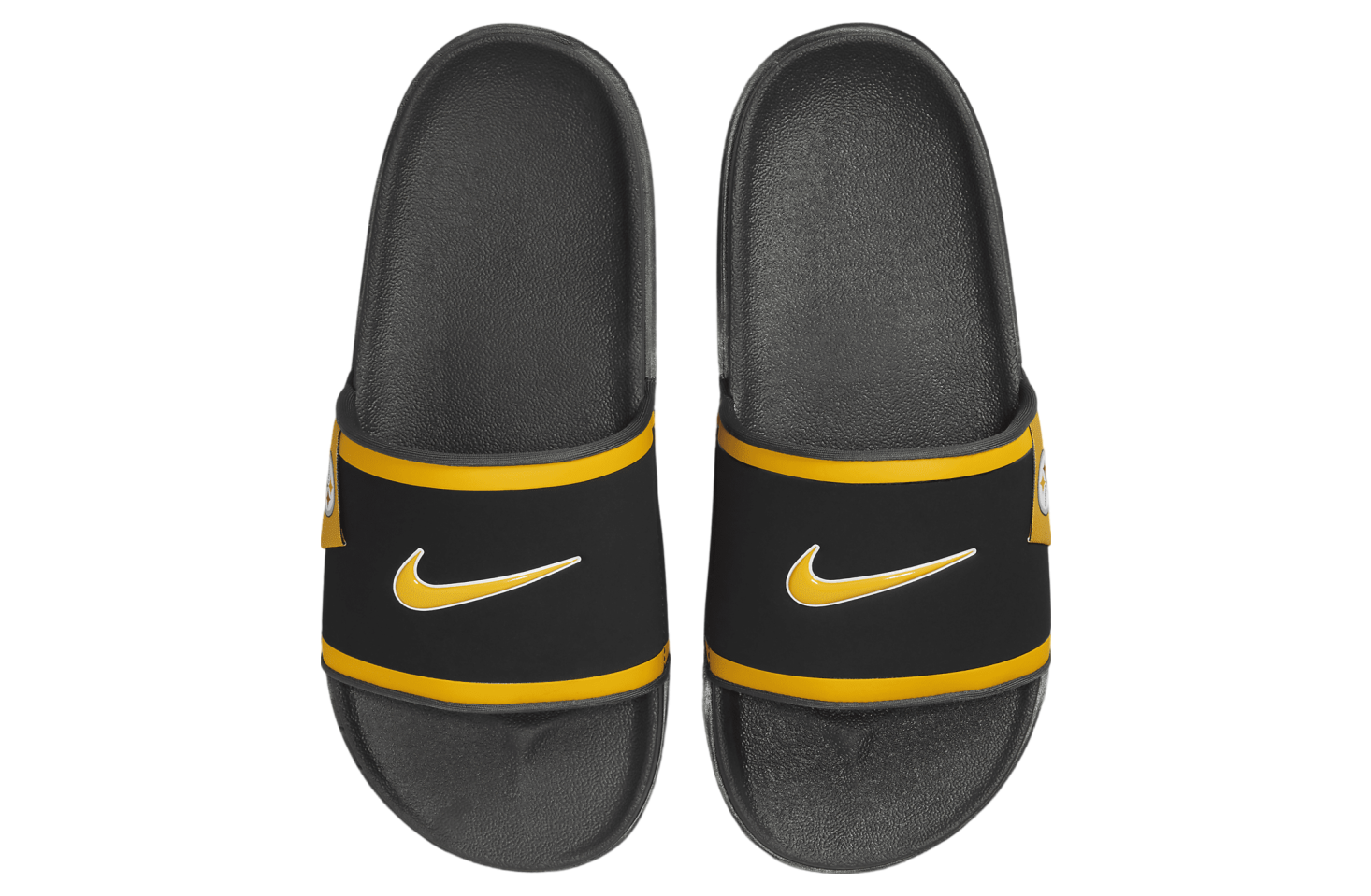 Nike Offcourt Slide (Pittsburgh Steelers) Black / Dark Smoke Grey