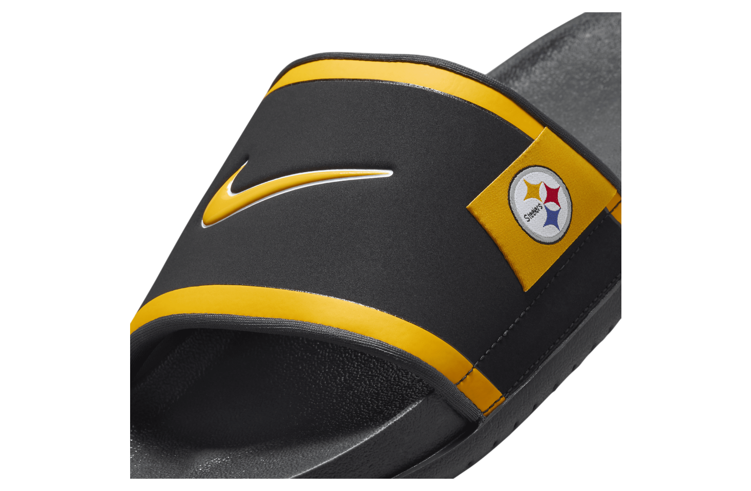 Nike Offcourt Slide (Pittsburgh Steelers) Black / Dark Smoke Grey