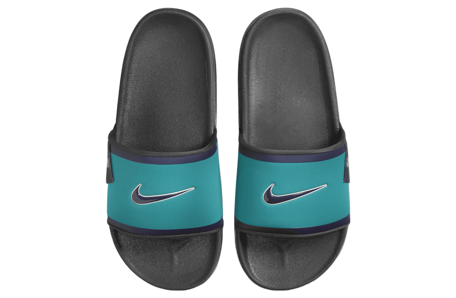 Nike Offcourt Slide (Seattle Mariners) Mardi Gras / Dark Smoke Grey