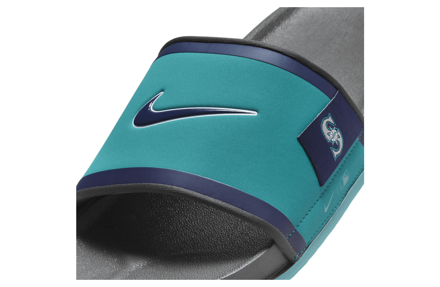 Nike Offcourt Slide (Seattle Mariners) Mardi Gras / Dark Smoke Grey