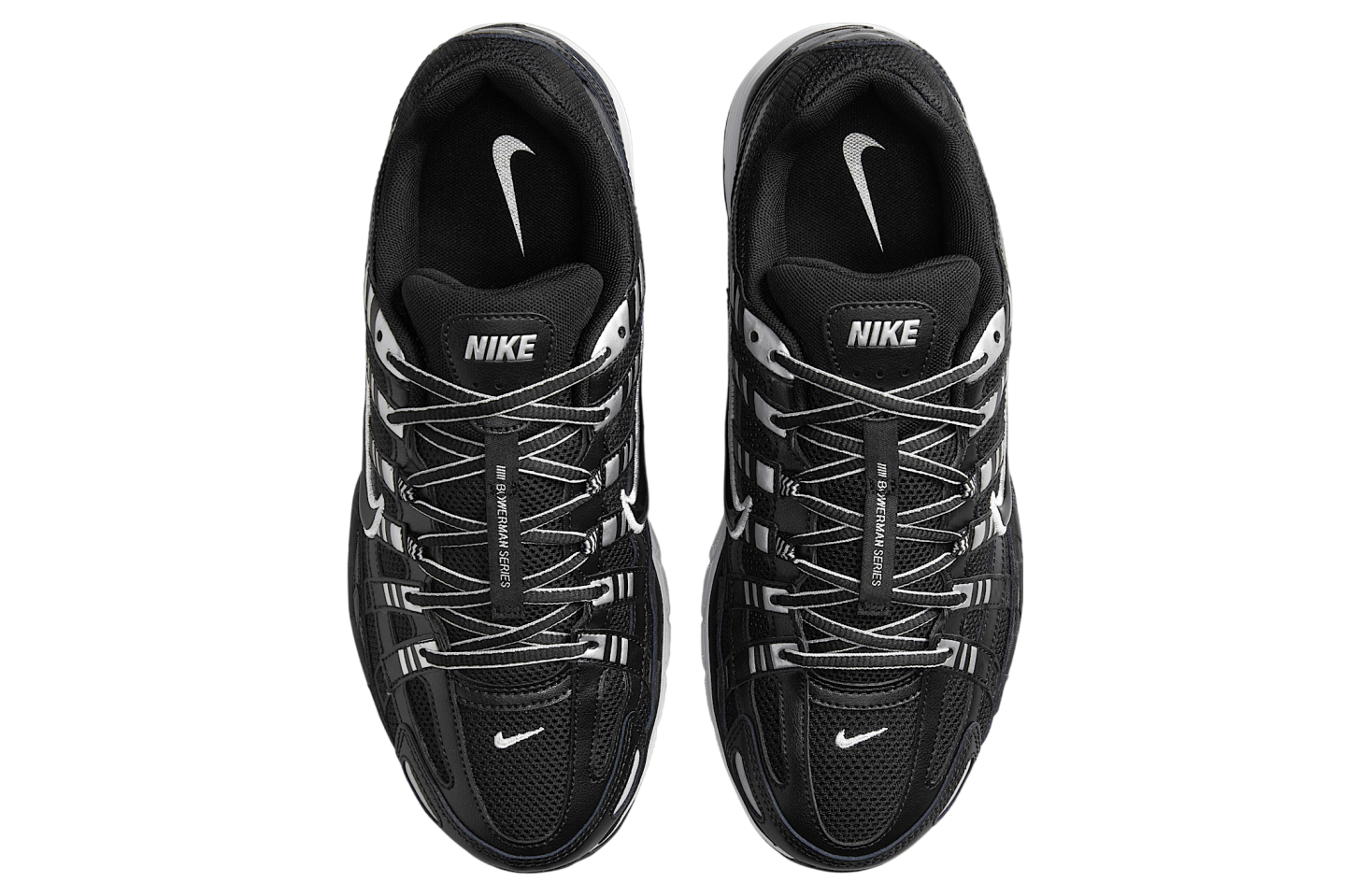 Nike P-6000 Black / White / Metallic Silver - Dec 2024