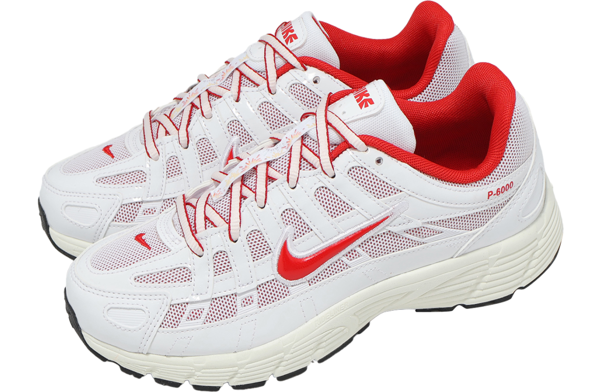 Nike P-6000 GS White / University Red