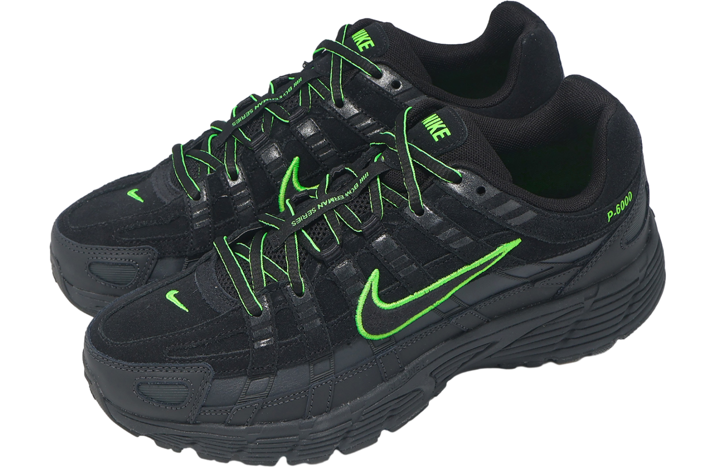 Nike P-6000 Prm Black / Green Strike