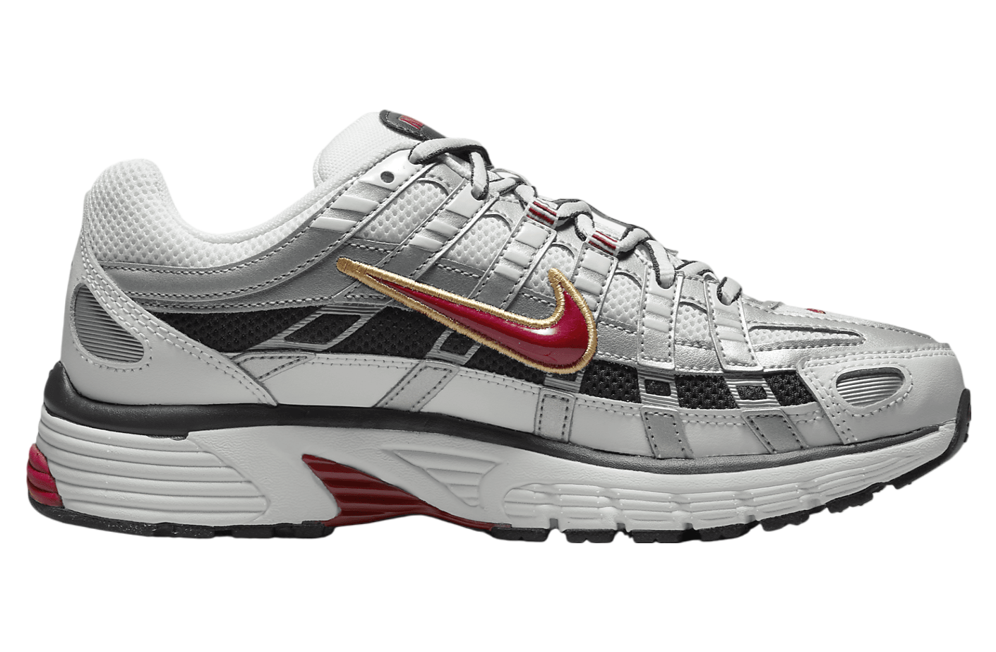 Nike P-6000 White / Metallic Platinum