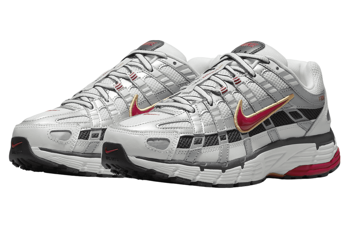 Nike P-6000 White / Metallic Platinum