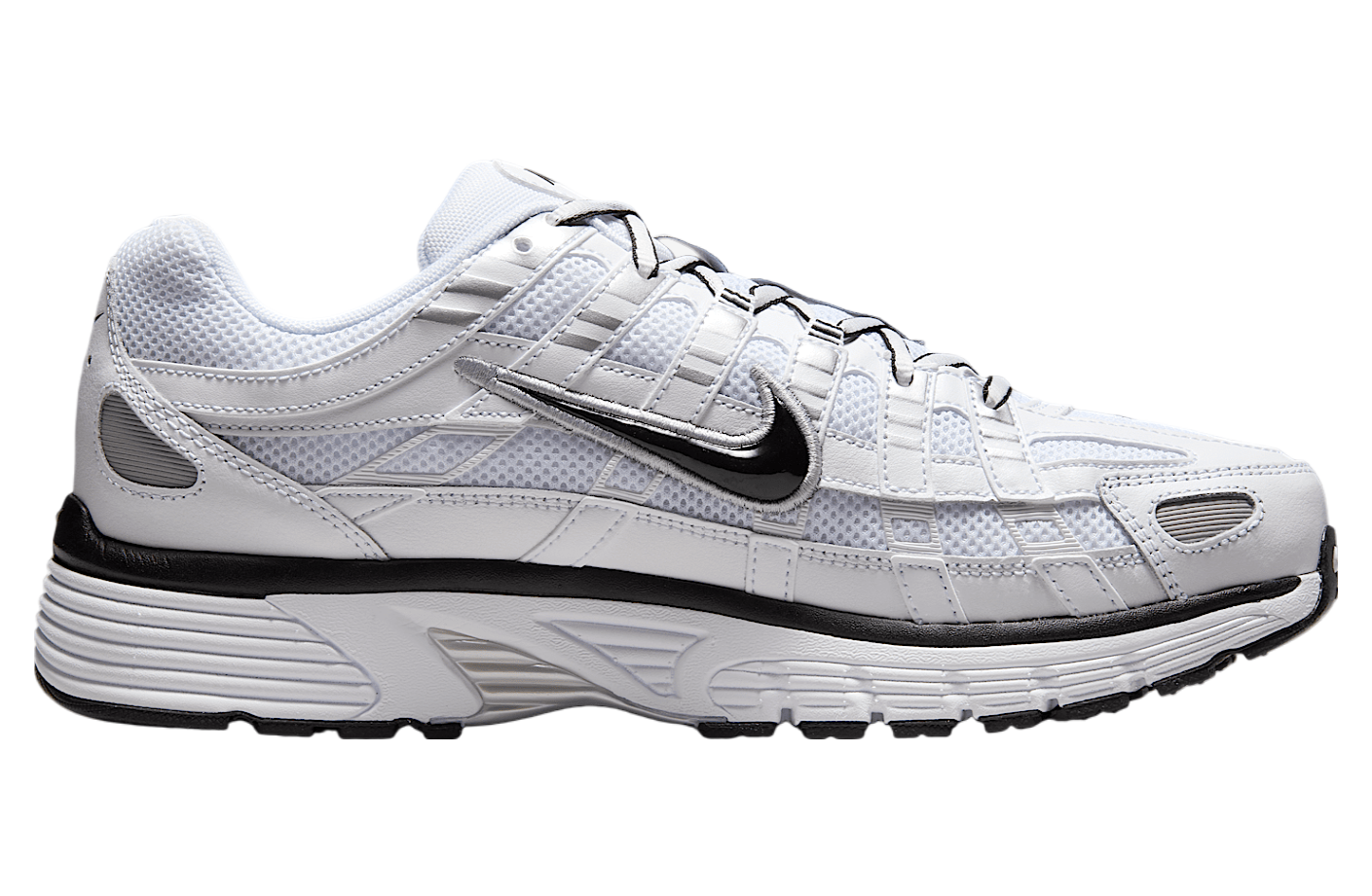 Nike P-6000 White / Metallic Silver / Black