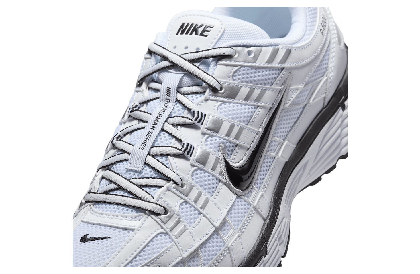 Nike P-6000 White / Metallic Silver / Black