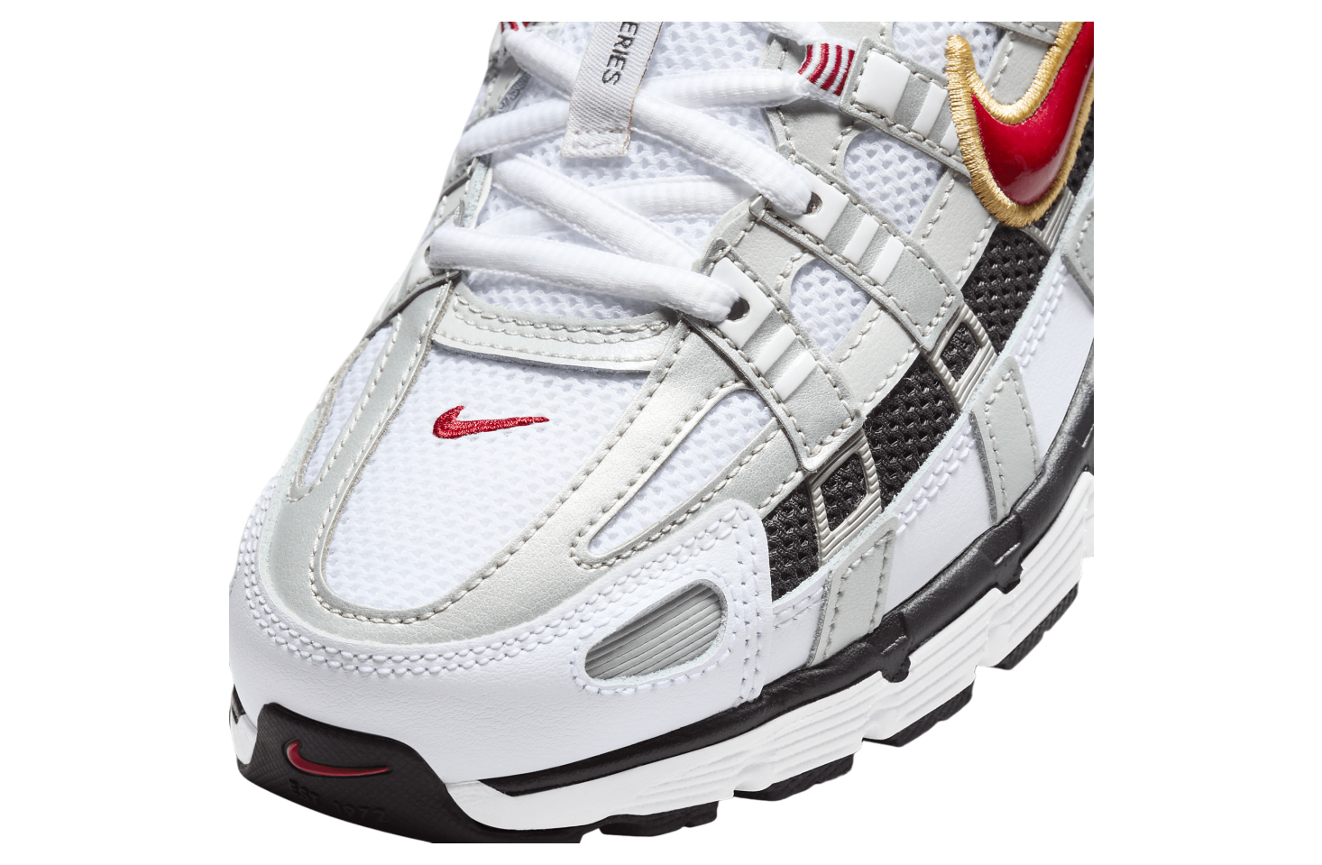 Nike P-6000 White / Varsity Red