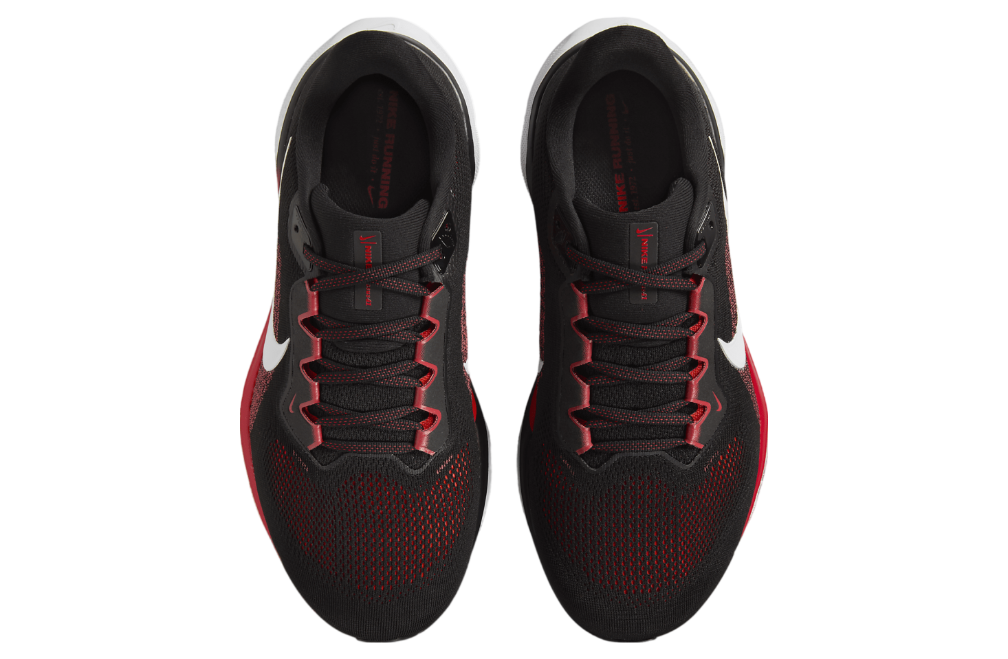 Nike Pegasus 41 Black / Fire Red (Extra Wide)