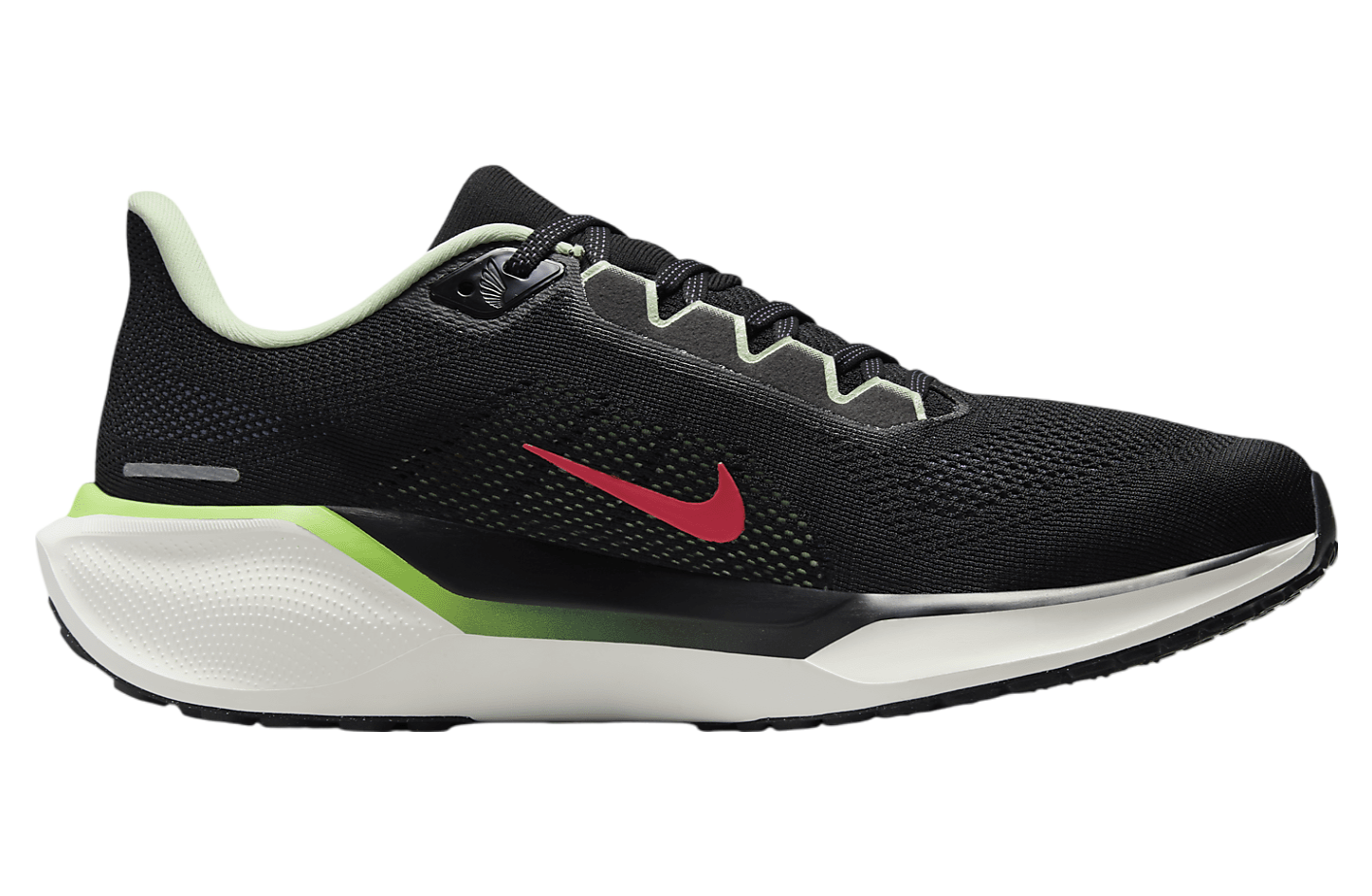 Nike Pegasus 41 Black / Scream Green / Bright Crimson