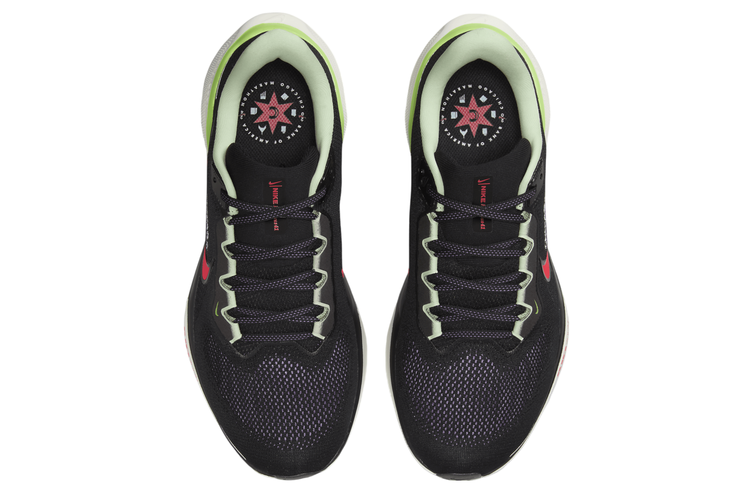 Nike Pegasus 41 Black / Scream Green / Bright Crimson