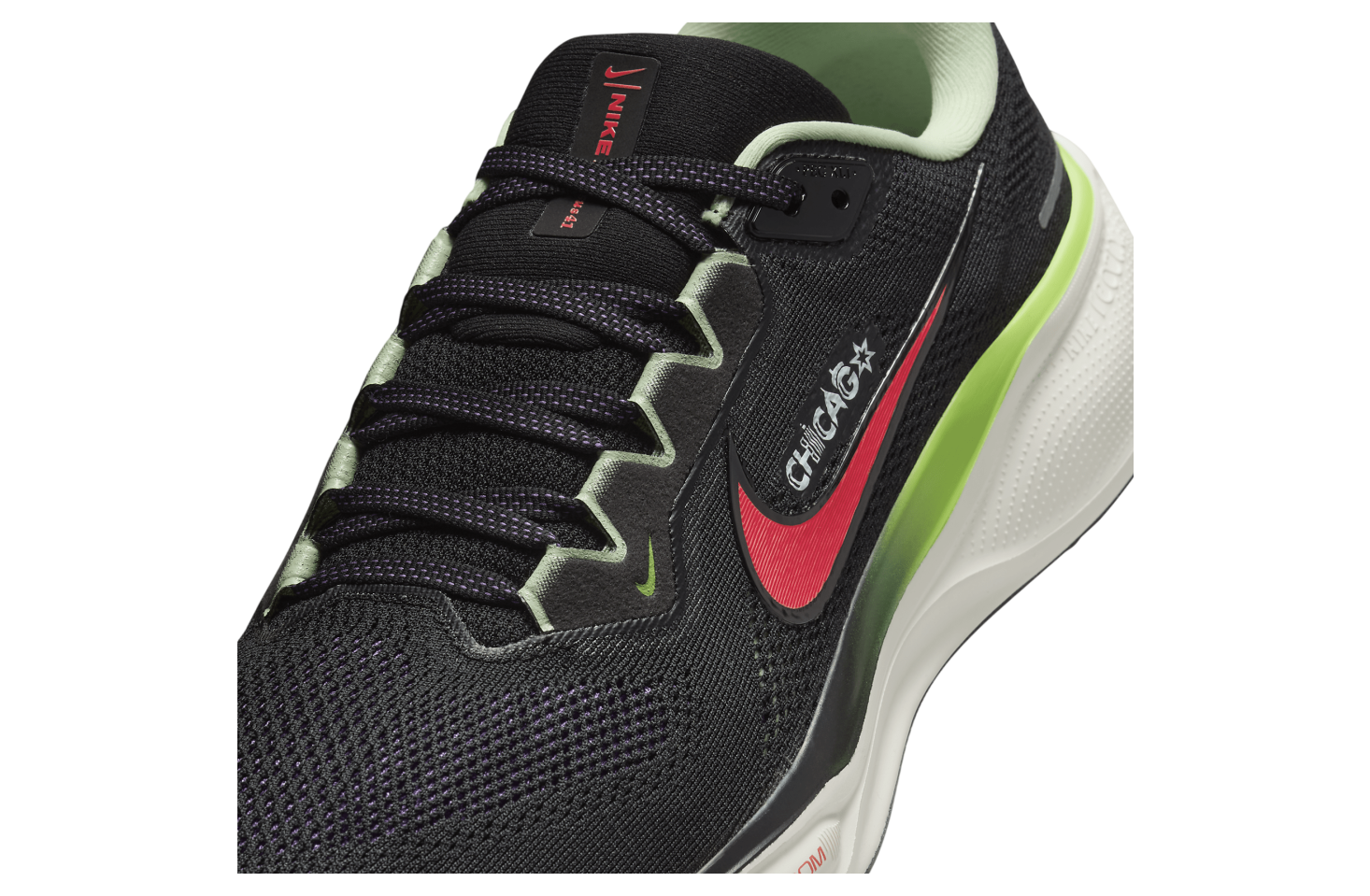 Nike Pegasus 41 Black / Scream Green / Bright Crimson