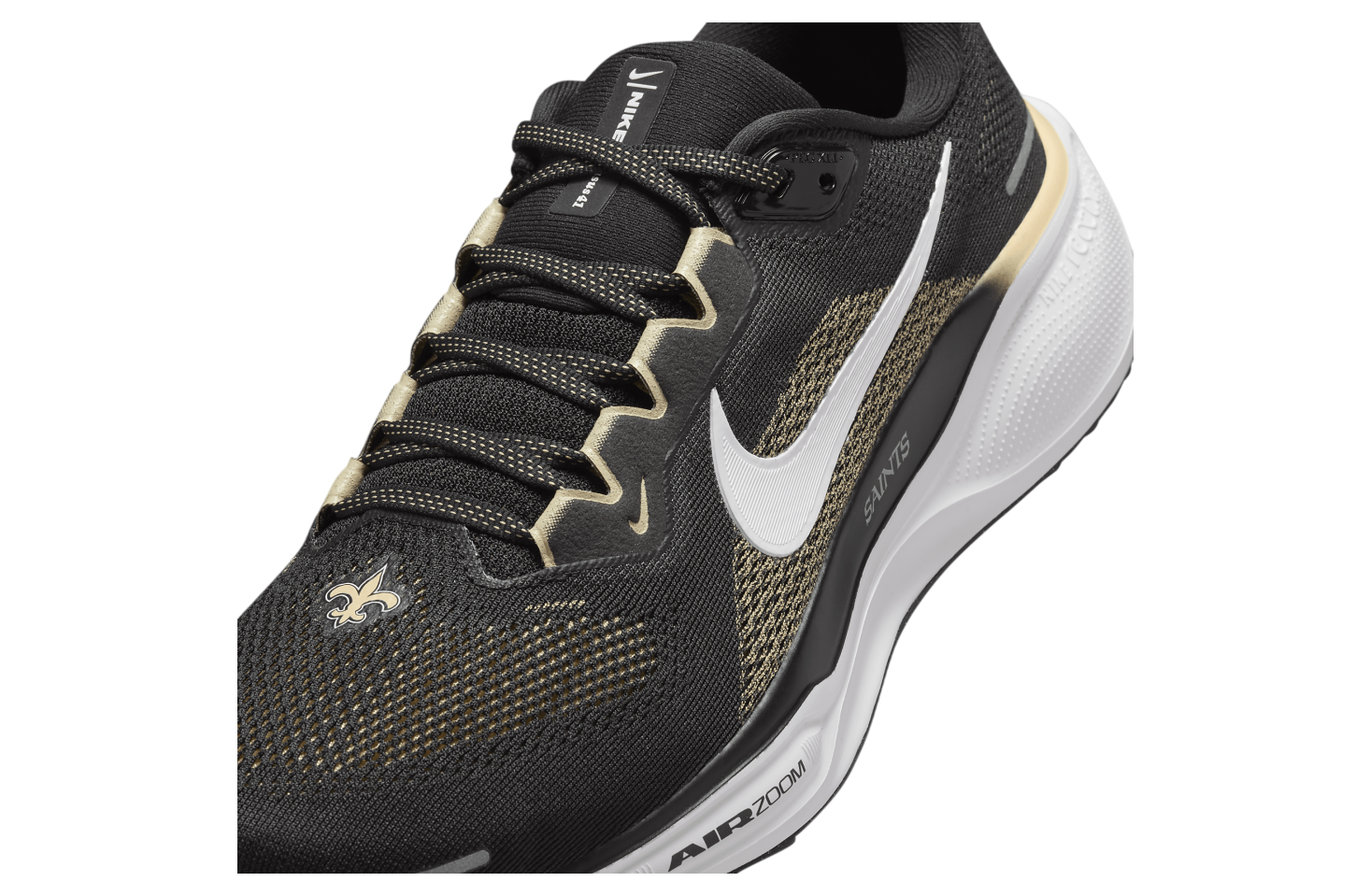 Nike Pegasus 41 Nfl New Orleans Saints Black / White