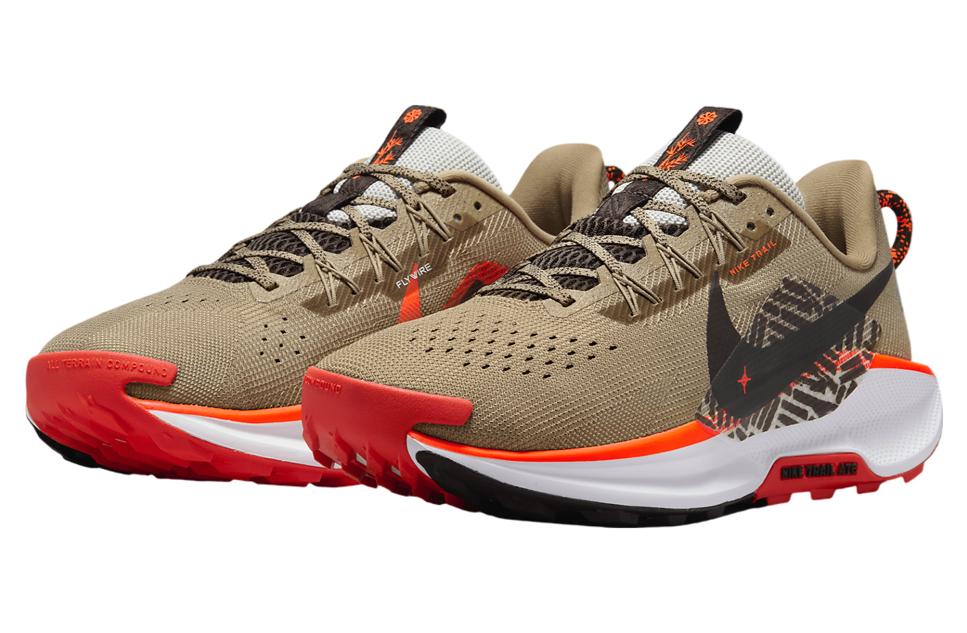 Nike Pegasus Trail 5 Khaki / Hyper Crimson