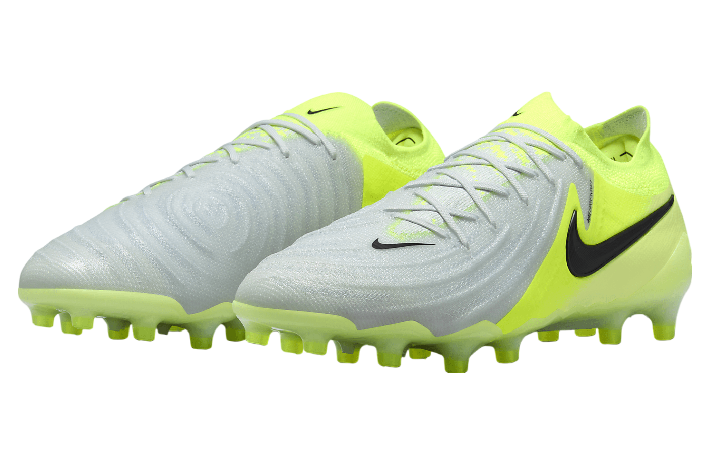 Nike Phantom GX 2 Elite Low AG Metallic Silver / Volt