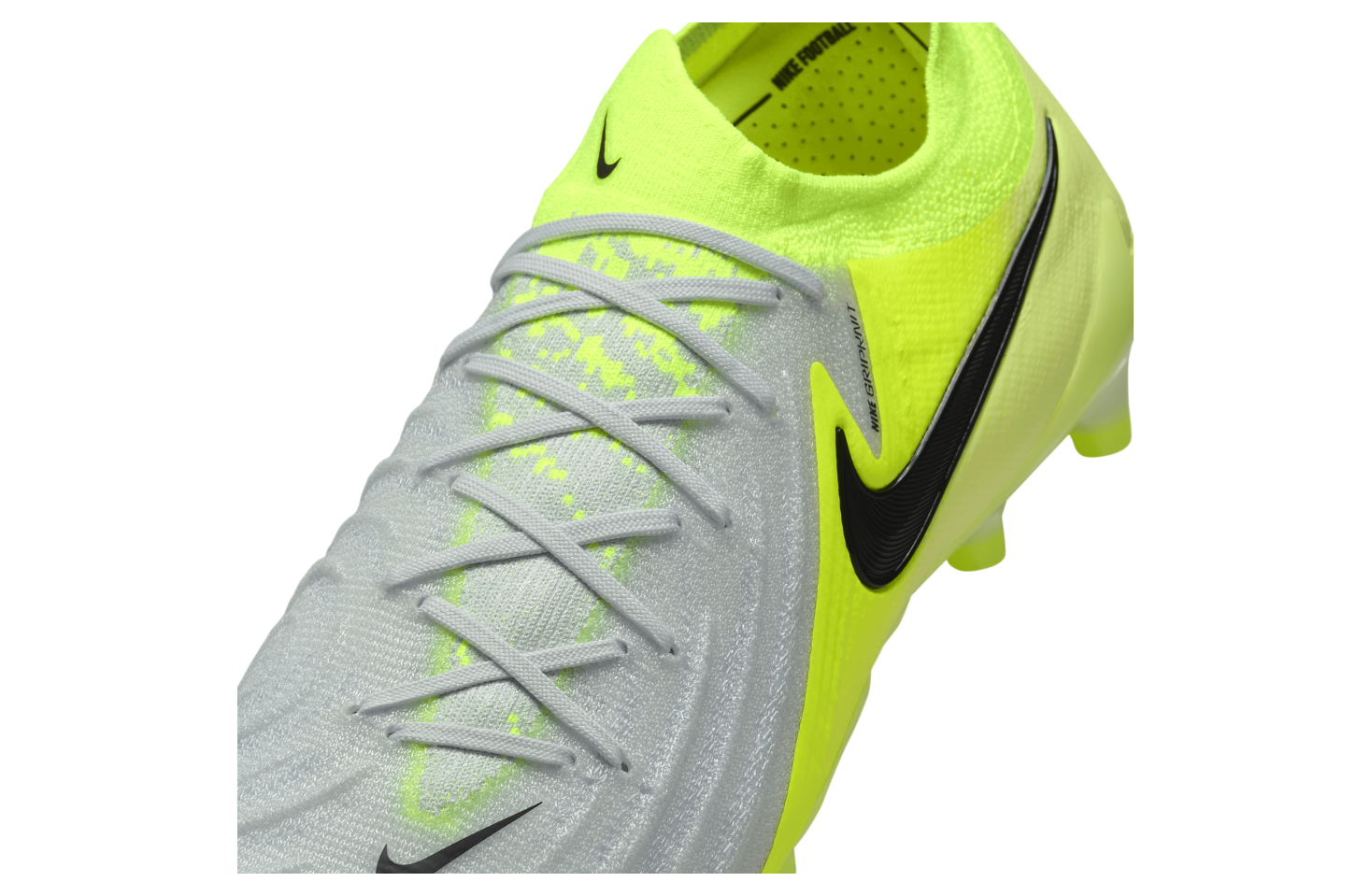 Nike Phantom GX 2 Elite Low AG Metallic Silver / Volt