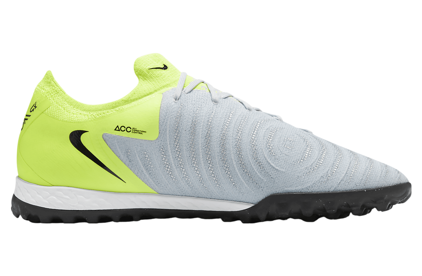 Nike Phantom GX 2 Pro Low TF Metallic Silver / Volt