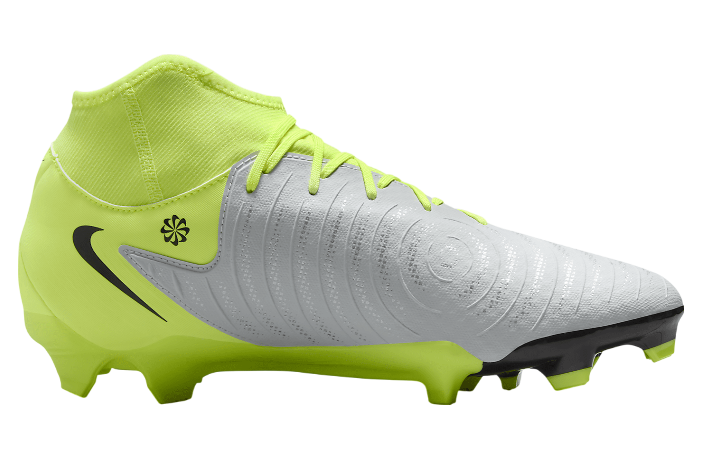 Nike Phantom Luna 2 Academy High MG Metallic Silver / Volt