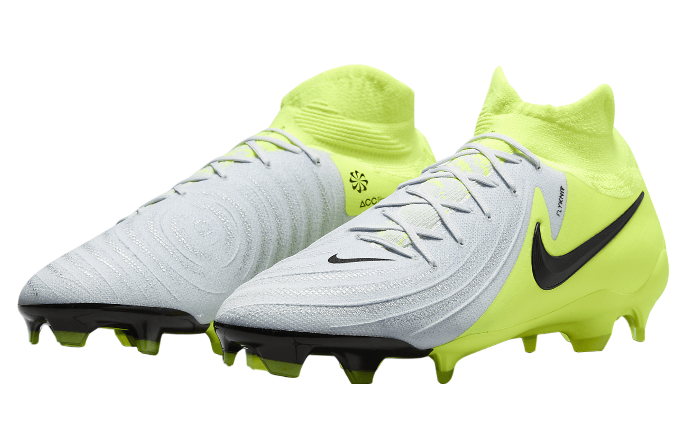 Nike Phantom Luna 2 Pro High FG Metallic Silver / Volt