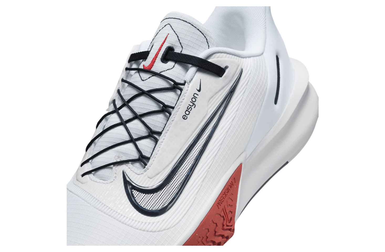 Nike Precision 7 EasyOn White / Sport Red