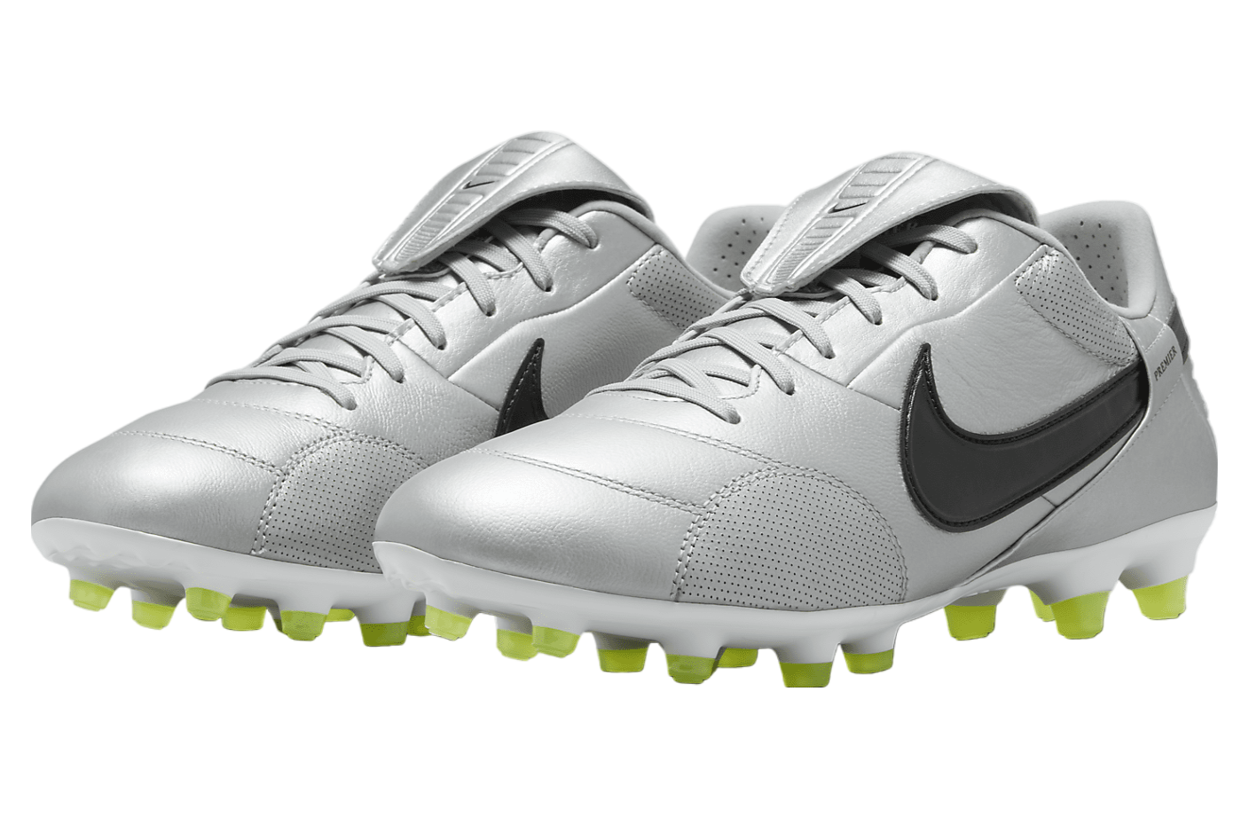 Nike Premier 3 FG Metallic Silver / Volt