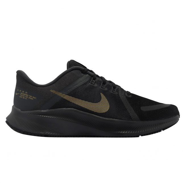 Nike Quest 4 Black Metallic Gold