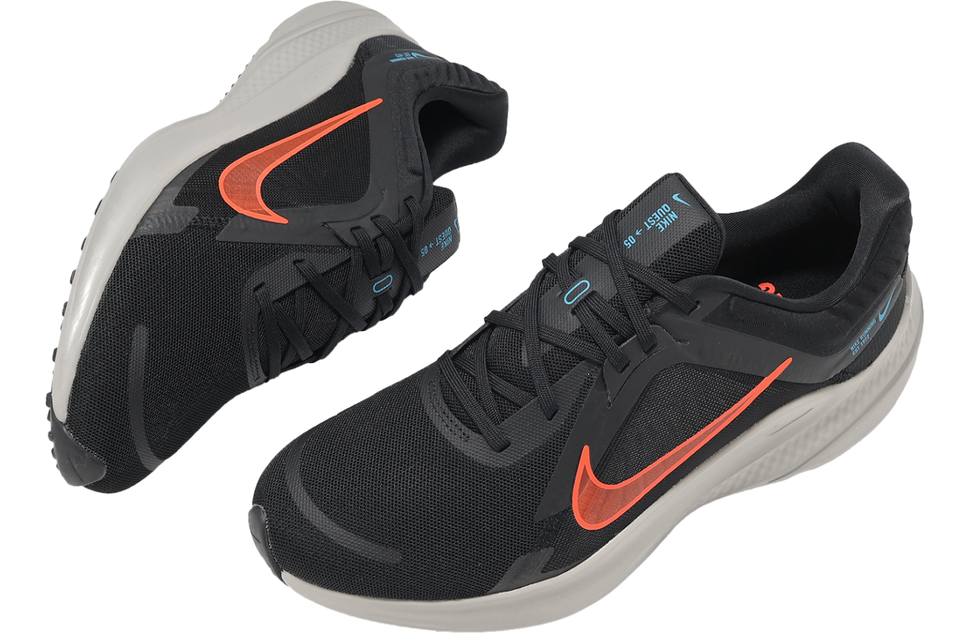 Nike Quest 5 Black / Bright Crimson