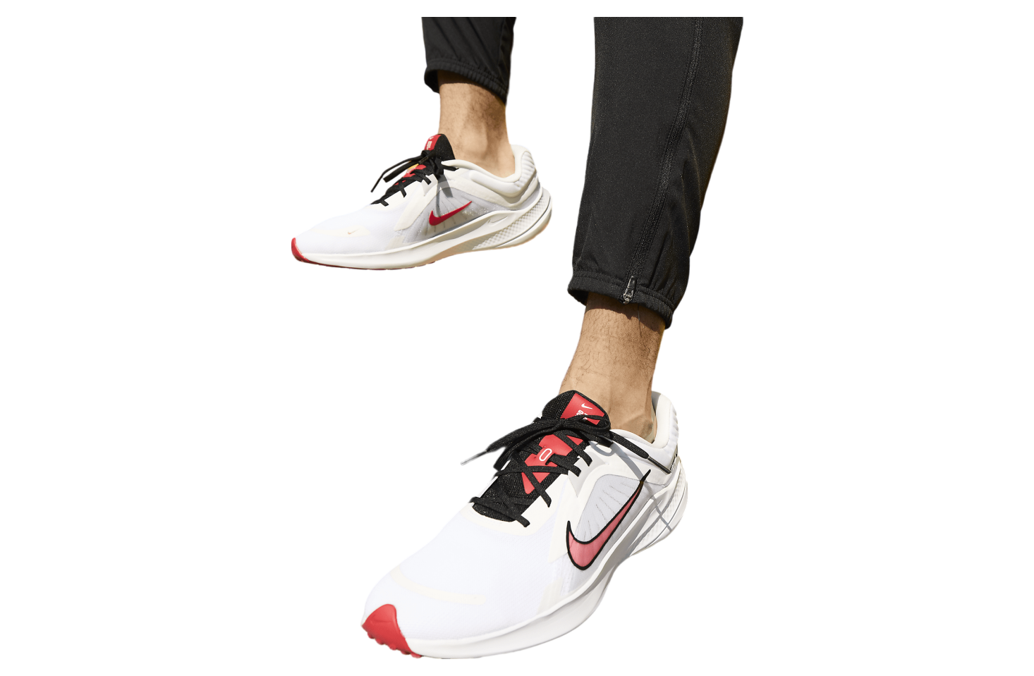 Nike Quest 5 White / Fire Red