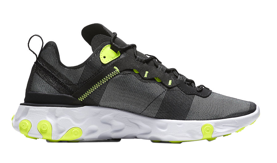 Nike React Element 55 Black Volt