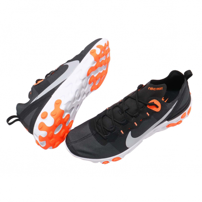 Nike React Element 55 Black Wolf Grey Total Orange BQ6166006