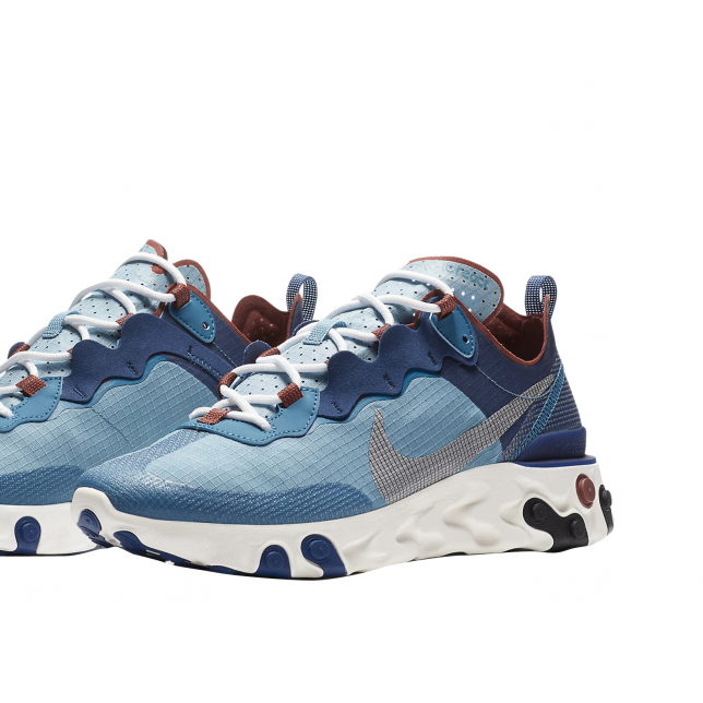 Michigan Wolverines Nike React Element 55 Shoes - Blue