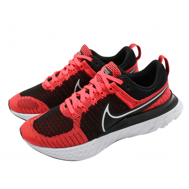 Nike React Infinity Run Flyknit 2 Bright Crimson White Black CT2357600