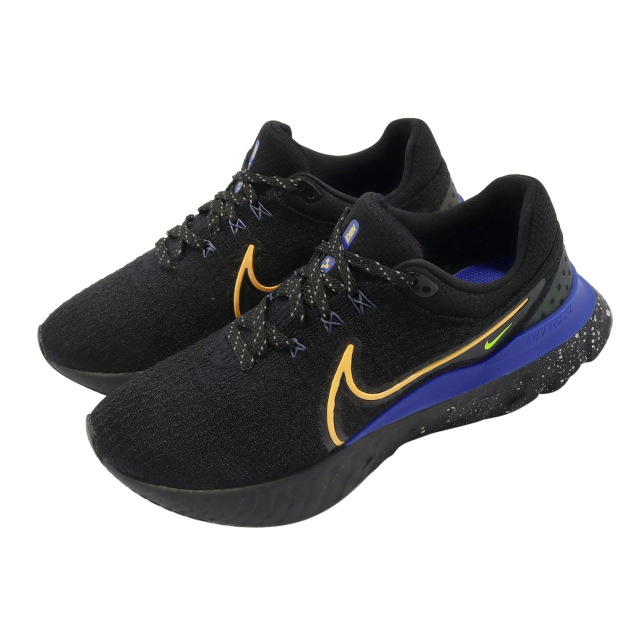 Nike React Infinity Run Flyknit 3 Black Citron Pulse