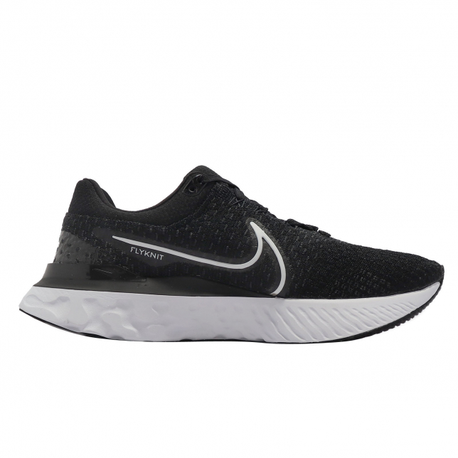 Nike React Infinity Run Flyknit 3 Black White