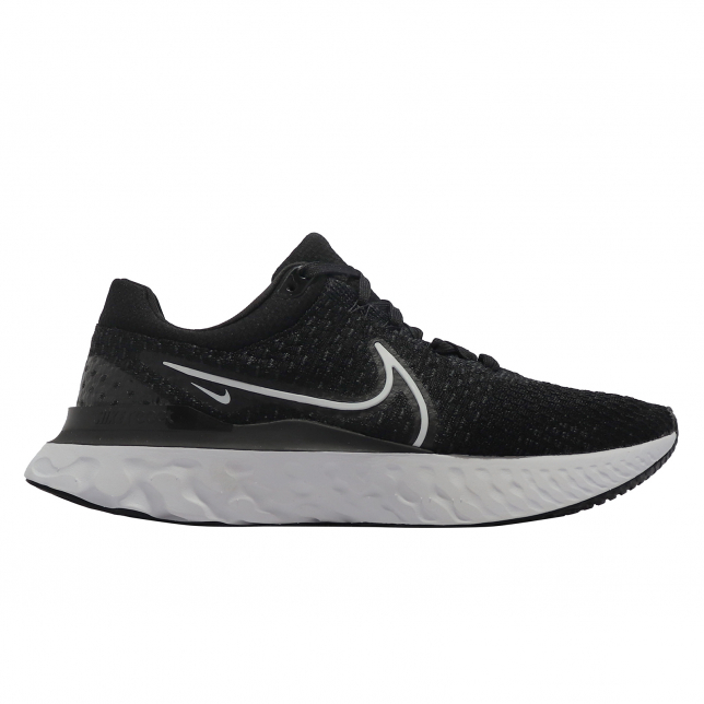 Nike React Infinity Run Flyknit 3 Black White DH5392001 - KicksOnFire.com