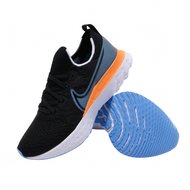 Nike React Infinity Run Flyknit Black University Blue