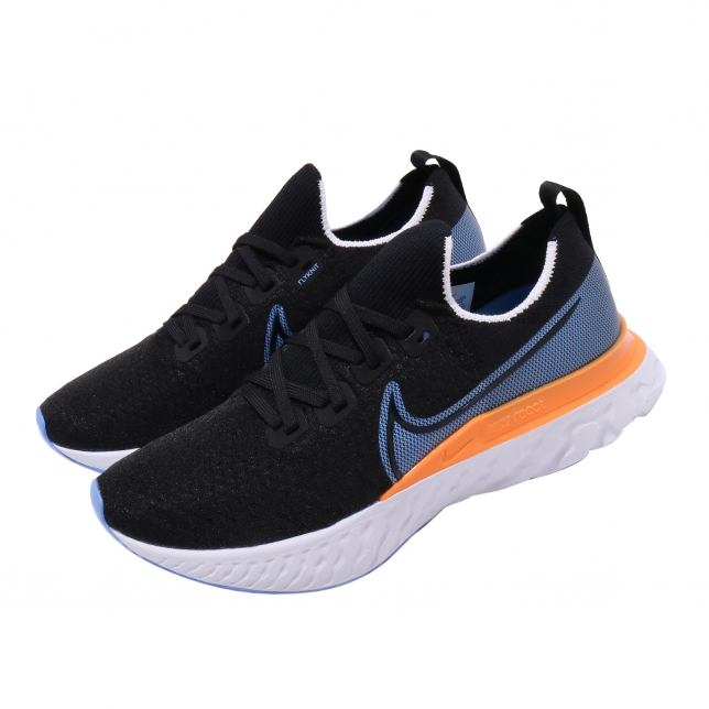 Nike React Infinity Run Flyknit Black University Blue