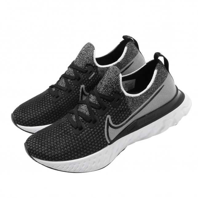 Nike React Infinity Run Flyknit Black White - Sep. 2020 - CD4371012