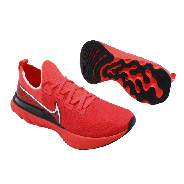 Nike React Infinity Run Flyknit Bright Crimson White Black - Feb 2020 - CD4371600