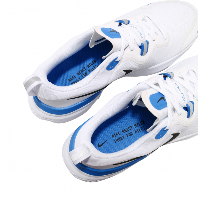 Nike React Miler White Black Photo Blue