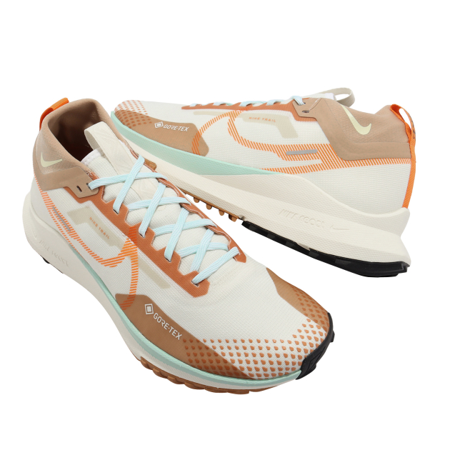 Nike React Pegasus Trail 4 Gore Tex Pale Ivory Bright Mandarin