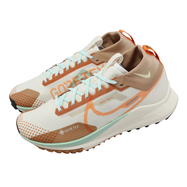 Nike React Pegasus Trail 4 Gore Tex Pale Ivory Bright Mandarin