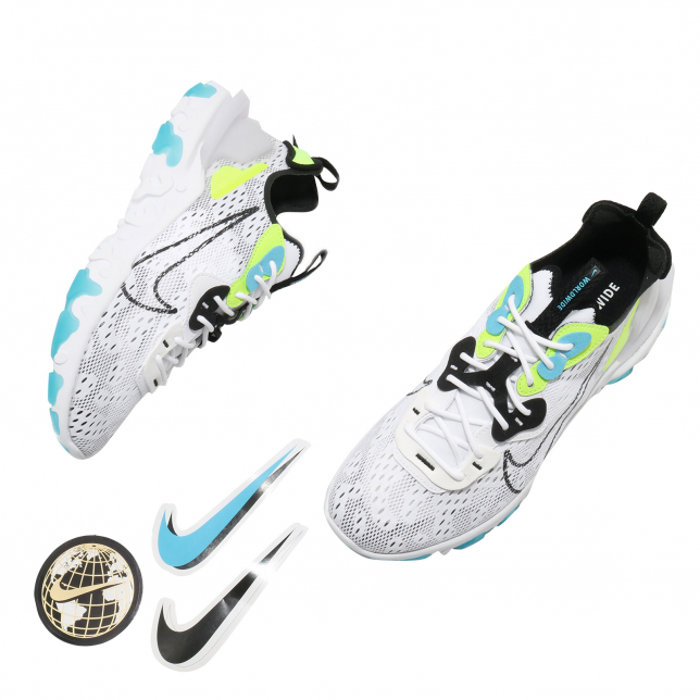 Nike React Vision Worldwide White Black Volt Blue Fury