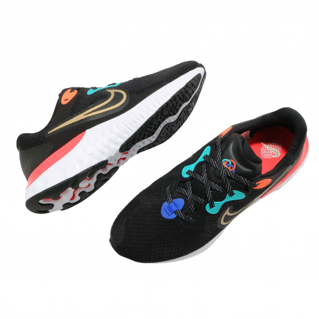 Nike Renew Run 2 Black Bright Crimson White DJ0033061