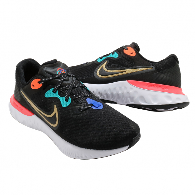 Nike Renew Run 2 Black Bright Crimson White DJ0033061